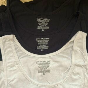XL Lucky Brand cotton tank tops - 3 pack